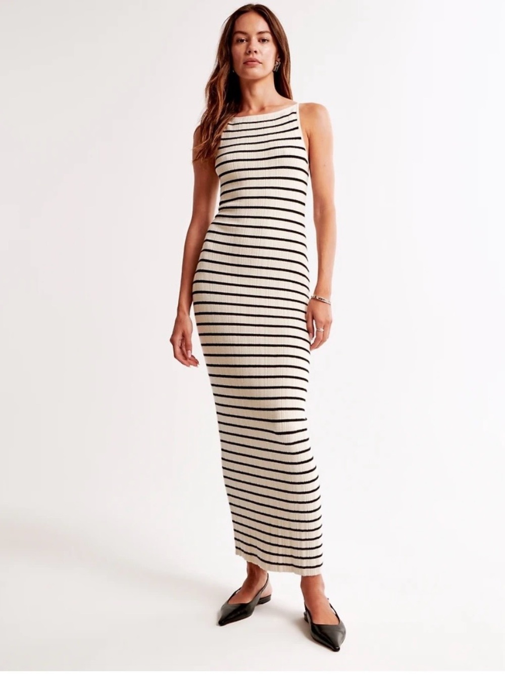 Abercrombie & Fitch High-Neck Midi Sweater Dress ( XL T)